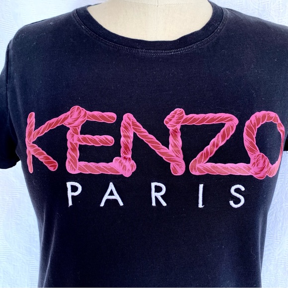 Kenzo XS/S black cap sleeve tshirt - Picture 2 of 7